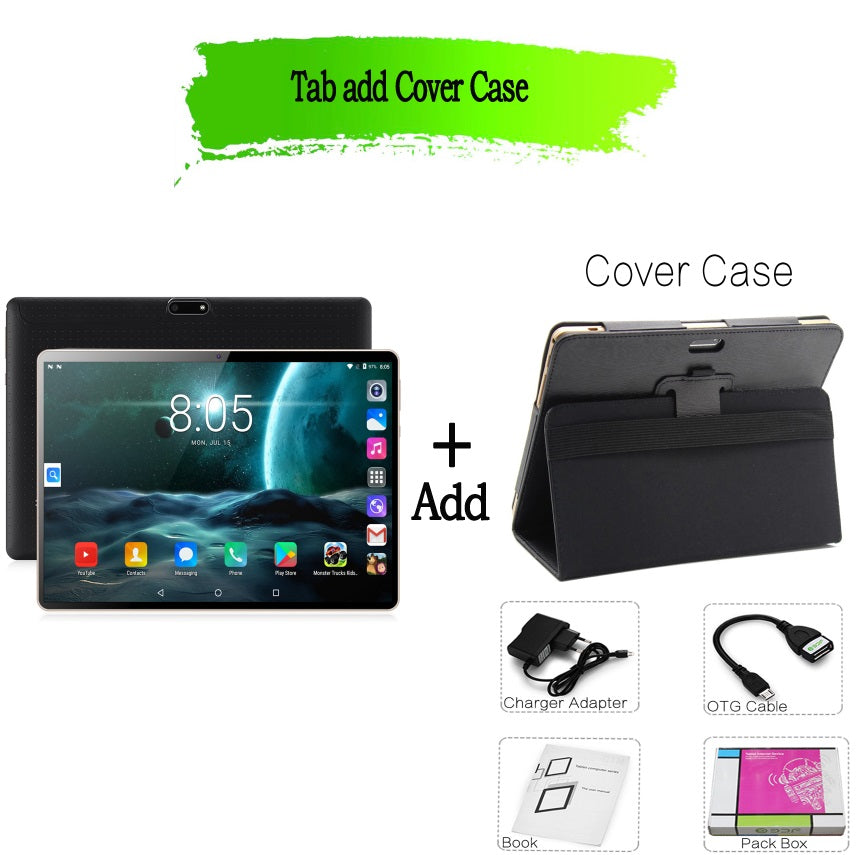 New Original 10 inch Tablet Pc Android 7.0 Google Market 3G Phone Call Dual SIM Cards CE Brand WiFi GPS Bluetooth 10.1 Tablets