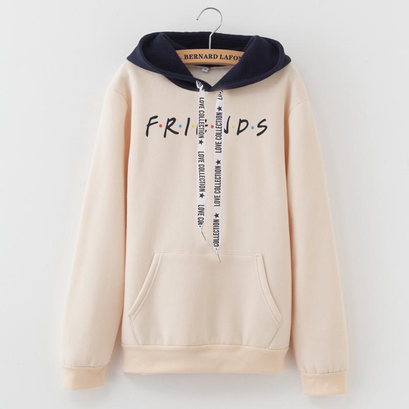 2019 New Friends Printing Hoodies Sweatshirts Harajuku Crew Neck Sweats Women Clothing Feminina Loose Women's Outwear Fall