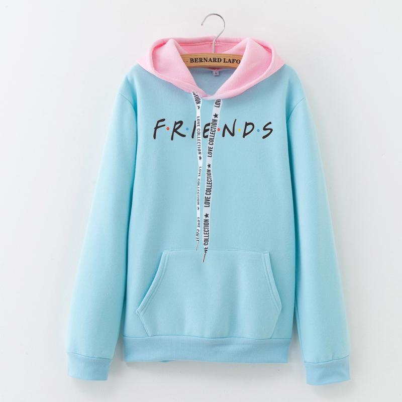 2019 New Friends Printing Hoodies Sweatshirts Harajuku Crew Neck Sweats Women Clothing Feminina Loose Women's Outwear Fall