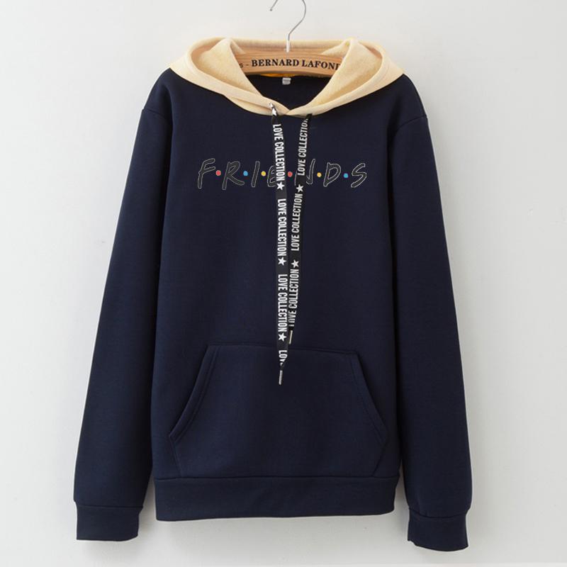 2019 New Friends Printing Hoodies Sweatshirts Harajuku Crew Neck Sweats Women Clothing Feminina Loose Women's Outwear Fall