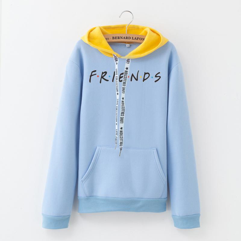 2019 New Friends Printing Hoodies Sweatshirts Harajuku Crew Neck Sweats Women Clothing Feminina Loose Women's Outwear Fall