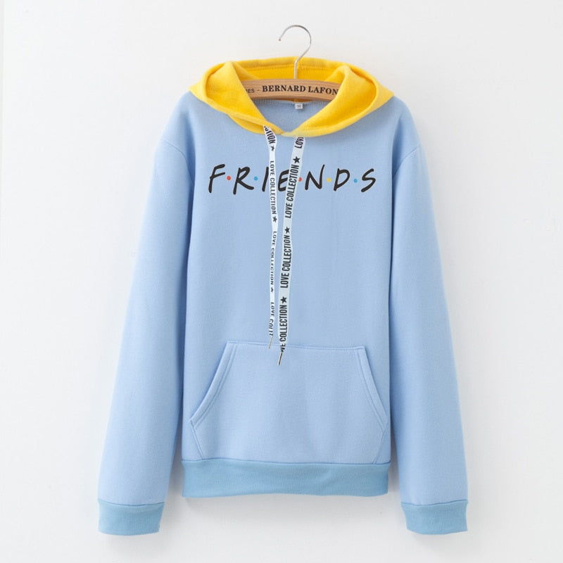 2019 New Friends Printing Hoodies Sweatshirts Harajuku Crew Neck Sweats Women Clothing Feminina Loose Women's Outwear Fall