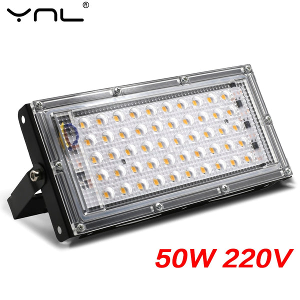 Combinable Foco LED Floodlight 220V 50W Spotlight Outdoor focus projector LED reflector Lighting streetlight Waterproof IP65